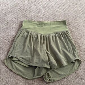 Lululemon Athletica Sage Green Yoga Shorts